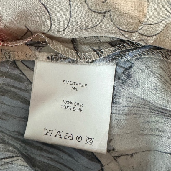 ANTHROPOLOGIE L.P.O. Laurence Maheo Silk Patchwork Tunic Dress Top Size M/L - Picture 10 of 10